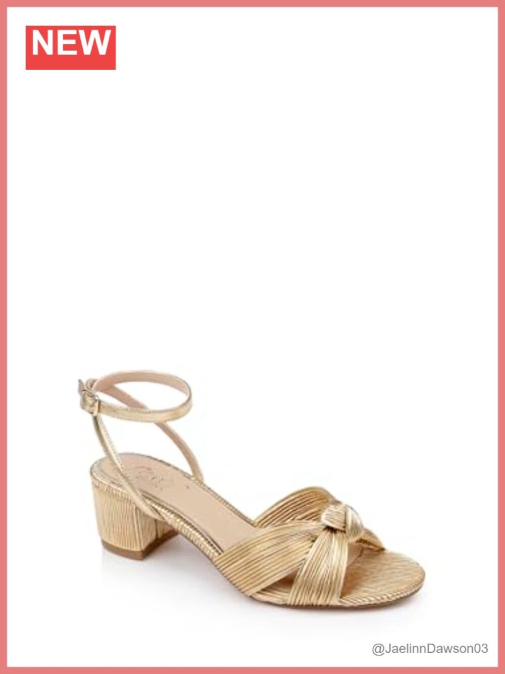 Pleated Peep Toe Block Heel Sandals Ankle Strap Faux Leather - Evening Formal